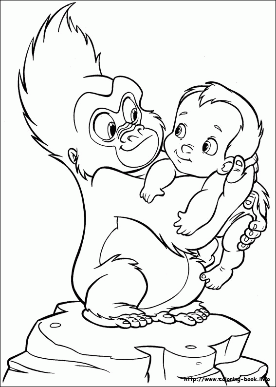 Tarzan kolorowanki